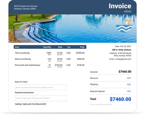 Toradh íomhá ar Invoice Simple Demo