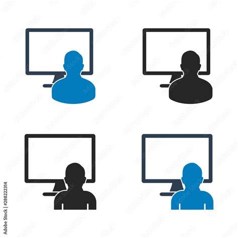 Toradh íomhá ar User On Computer Icon