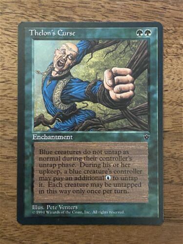 Thelon's Curse + 未使用 Mtg Fallen Empires マジックヴィンテージ 迅速発送