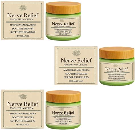 Magnesium Massage Cream For Muscle Relaxation - Natural Stress Relief, Soothes Aches & Improves Sleep For Men Women 3Pcs