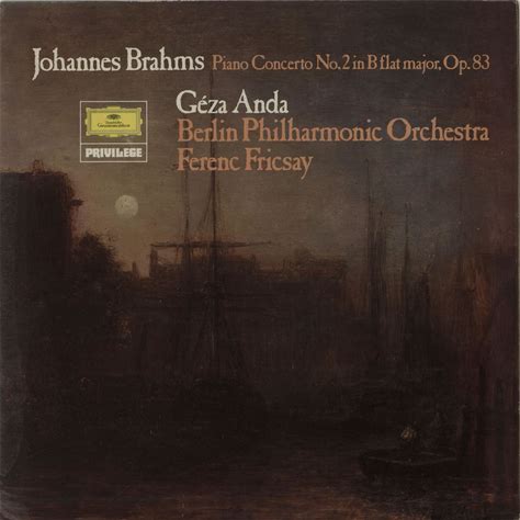 Géza Anda Brahms: Klavier Konzert Nr. 2 B-Dur, Op. 83 1971 UK