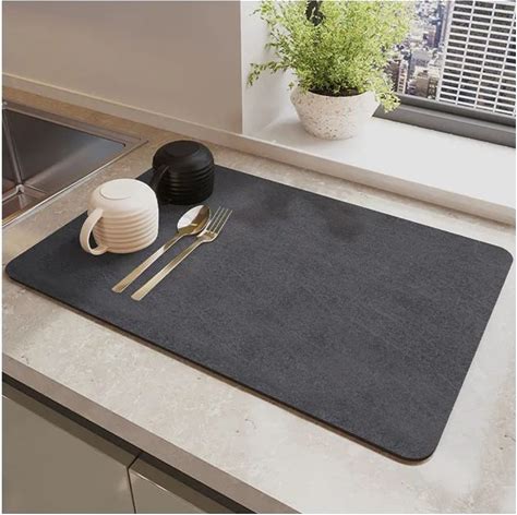 Esteira De Drenagem Coffe Table Bar Place Quick Dry Water Quick Taking Cup Mat Technical Cloth Fabric Drainage Mat