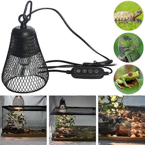 50W Reptile Pet Terrarium Brooder Heating Light UVA UVB Dimmable Heat Lamp For Lizard Snake Turtle
