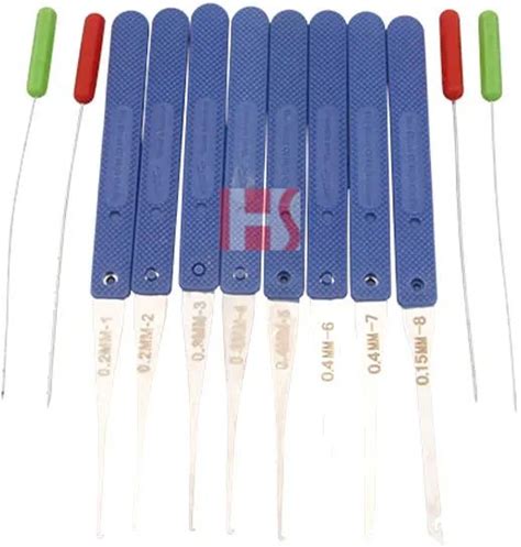 Klom 12Pcs Take-Out Lock Broken Key Extractor Kit Removal Hook Key Tools Lock Pick Set