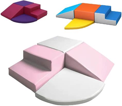 Customize 4Pcs In Toddler Foam Climber Climbing Indoor Soft Play Slope Slide Step Play Sets For Baby Nursery Daycare Center