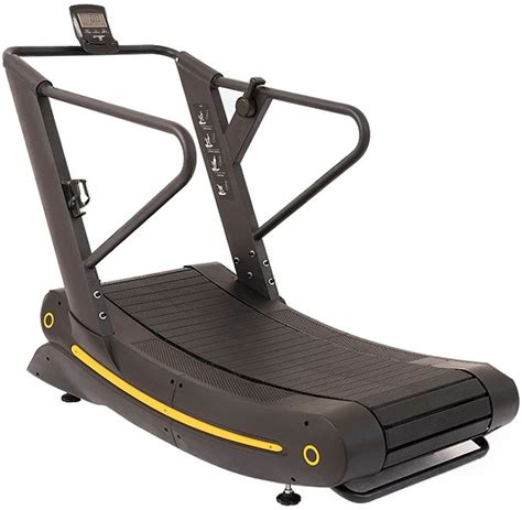 Commercial Professional Manual Non-Electric Motorized Curved Treadmill Yellow