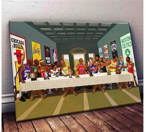 The Last Supper Basketball Canvas Player Wall Art Wall Art Canvas Painting Prints