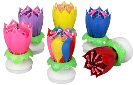 Happy Birthday Multicolor Cake Topper Musically Cake Candle Lights Opens And Spins| Musical Cake Candle