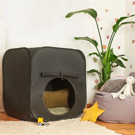 Autism Age 3+ Anxiety ADHD SPD Sensory Tent Pop Up Blackout Calm Down Sensory Playhouse With Door & Window