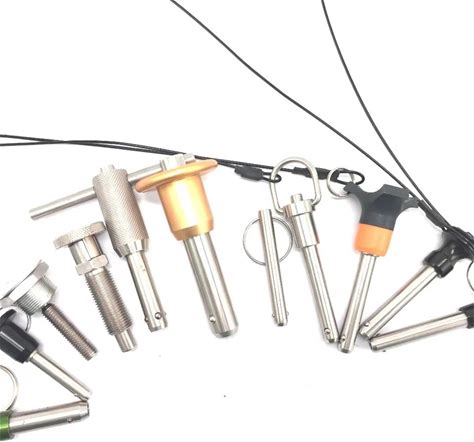 Factory Supply Customized Stainless Steel All Type L T Button Handle Quick Release Spring Ball Lock Pins