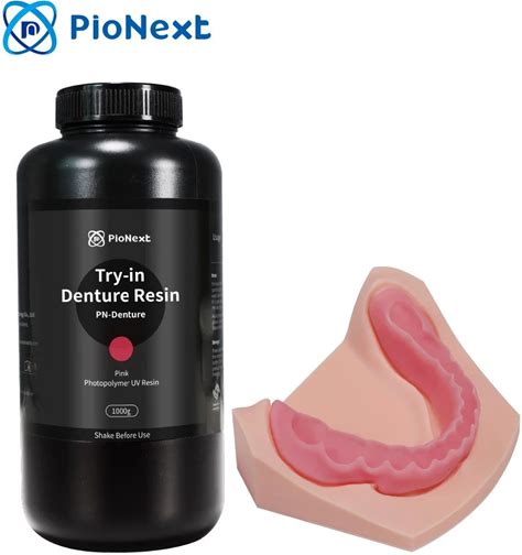 Pionext 3D Printed Teeth Material Denture Base Resin In Density 3D Dental Resin