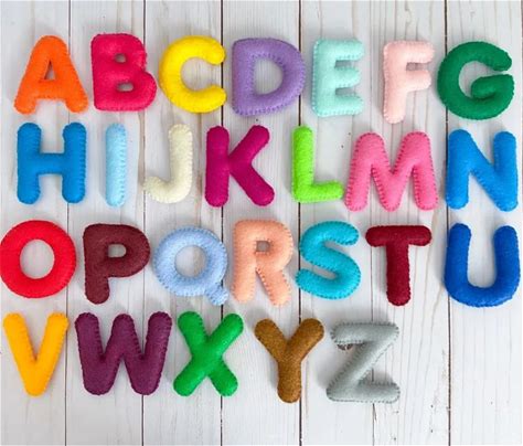 Felt Letter Preschool Felt Learning Alphabet Felt Educational Toy
