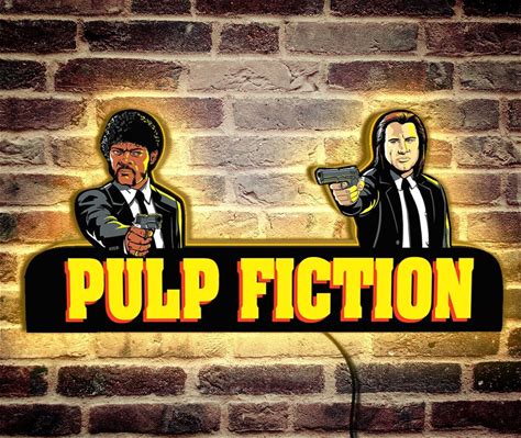 Pulp Fiction Vincent & Jules Pinball Topper Led Lightbox -Illuminate