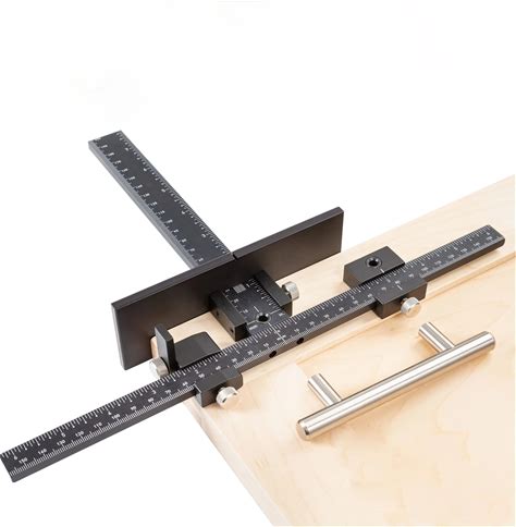 Drill Template Guide For Door And Drawer Handle + Knob + Pull Woodworking Installation Tools Cabinet Hardware Jig