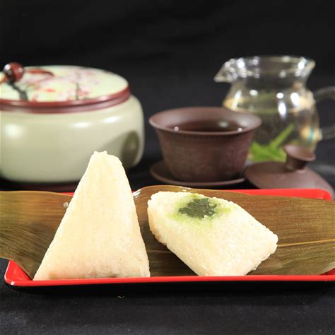 Chinese Dim Sum Bean Paste Zongzi Healthy Snack Sweet Zongzi Chinese Traditional Snack