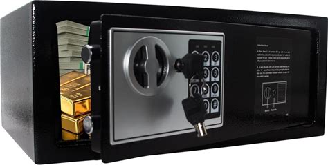 Yuanshikj Electronic Keypad And Key Security Safe Lock Box Steel