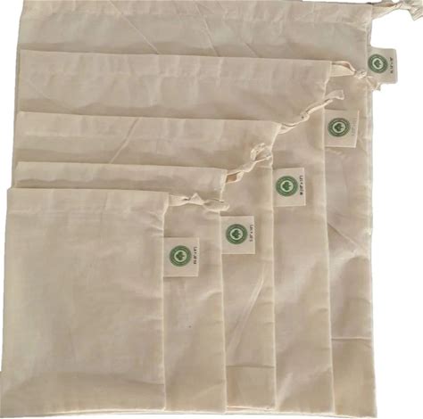 Printed Muslin Bags Amazon Uk Cotton Gift Pouch