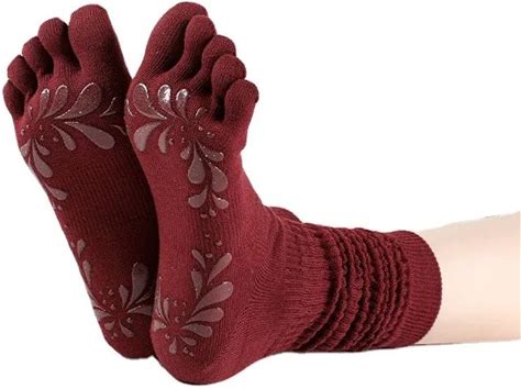 High Quality OEM Custom Logo Cotton Non-Slip Home Fitness Workout Grip Socks Pilates Yoga Socks Toes
