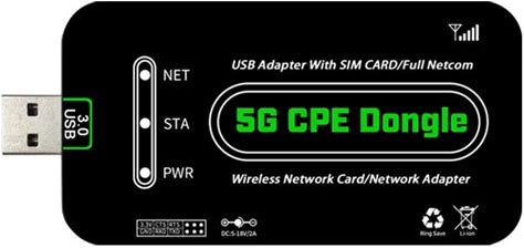 5G USB Dongle AT Command 5G Modem With Sim Slot For Global Usage