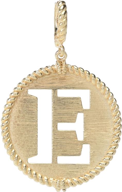 Passport To Turkey Gold Plated Choice Of Cutout Initial Enhancer Pendant Yellow Gold Plated / X