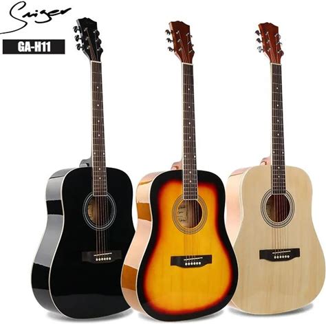 Cheap Wholesale Price 41 Inch Non-Cutaway Colorful Left Handed Electric Acoustic Guitar