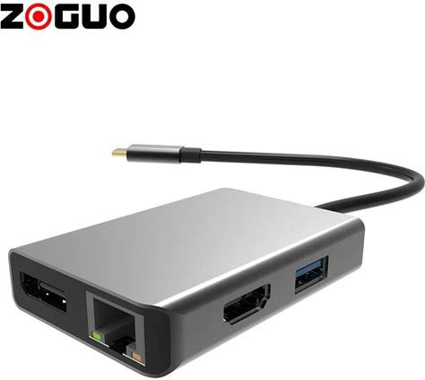 Factory Direct Sale USB 3.0 Compatible 30HZ Multiport HUB For Laptop Tablet Audio Transform 4K HDMI Multifunction Type C HUB