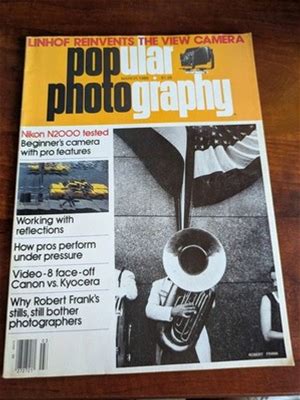 Popular Photography Magazine March 1986 Reflections, Video Cams,