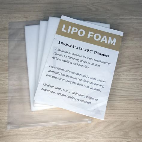 Custom Logo 3 Pack Lipo Foams Post Surgery Ab Board For Use With Post Liposuction Surgery Compression Liposuction Foam Pads