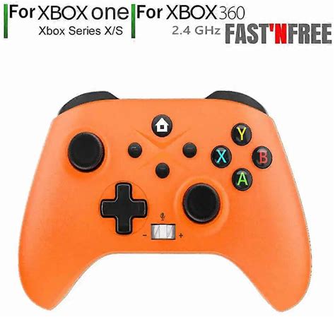 For Xbox Wireless Controller Game Consoles For Xbox Series S X One Windows Android And IOS Controller For Xbox One Controller 2.4G Orange