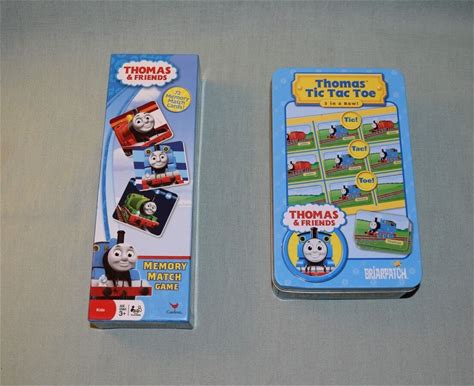 Thomas & Friends Memory Match Game & Tic Tac Toe Lot Of 2