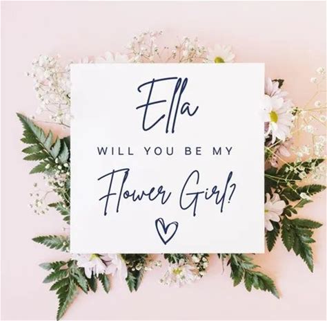 Custom Logo Proposal Card Invitation Gift Card For Bridesmaid