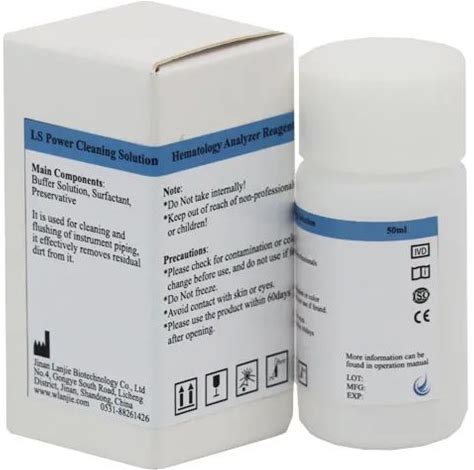 Hematology Analysis Reagent SYSMEX XN-L Series LS-SYS Cleaning Solution 50Ml With Custom Logo With Private Label Wholesale IVD