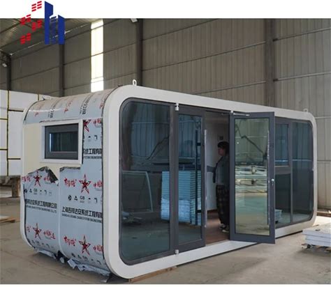 SH Luxury Small Smart One Room Tiny Glass Houses Villa Modular Customizable Prefabricated Prefab Apple Cabin Container House