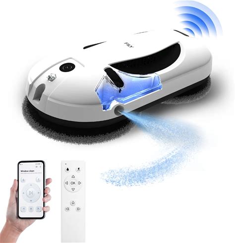 2022 Slim Design Water Tank Spray Window Cleaning Robot House Automatic Glass Cleaning Cleaner With App Control