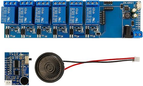 Upgraded 6 Relay- Board Voice Recognition Module Speech Recognition Control
