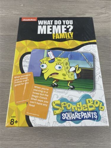 Spongebob Squarepants What Do You Meme Expansion Pack Brand Sealed