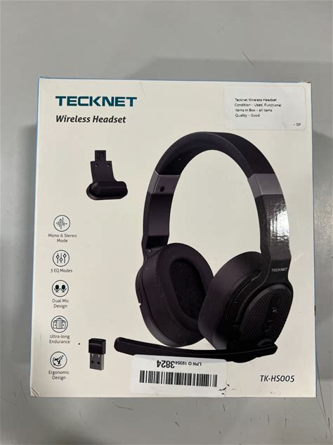 Tecknet Bluetooth Trucker Headset, Single And Dual Ear Wireless