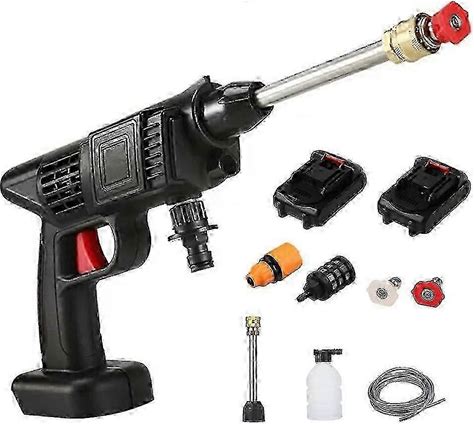 2024 60Bar Cordless High Pressure Washer Portable Pressure Washer Rechargeable Battery With 2 Battery