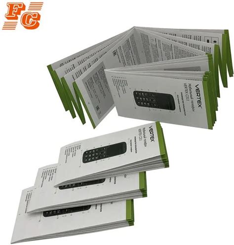 Recyclable Mini Paper Flyer Booklets Instructions Manual