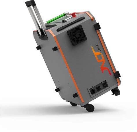 Portable Raycus Rust Paint Oil Removal Cleaner Tool Portable Trolley Case Fiber Laser Cleaning Machine