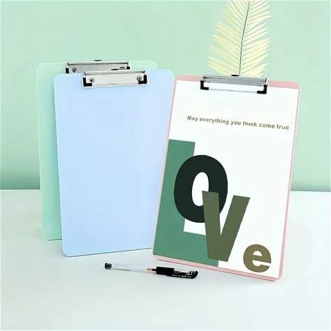 Prevalent Morandi Color Clipboard Folders Custom Logo Plastic Waterproof Sturdy Folder For School