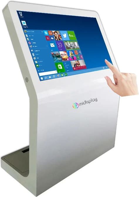 2022 Touchscreen Totem LCD Touch Kiosk With 3D Map Wayfinding Software