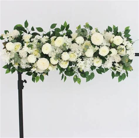 New Wedding Flower Row Wedding Stage Background Wall Decoration Hanging Flowers Outdoor Forest Wedding Layout Long Row