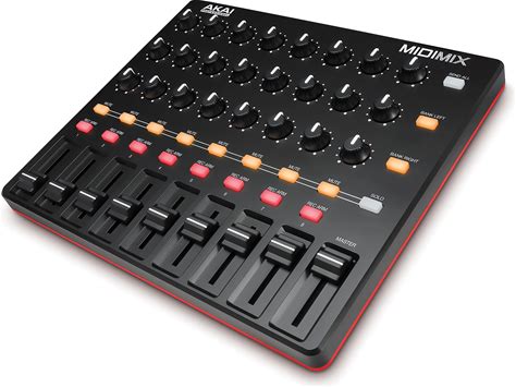 AKAI Professional USB MIDIコントローラーミキサー コンパクト ポータブル DAWコントローラー 24個のノブ 16個のボタン 9本のフェーダー Ableton Live Lite付属 MIDI MIX