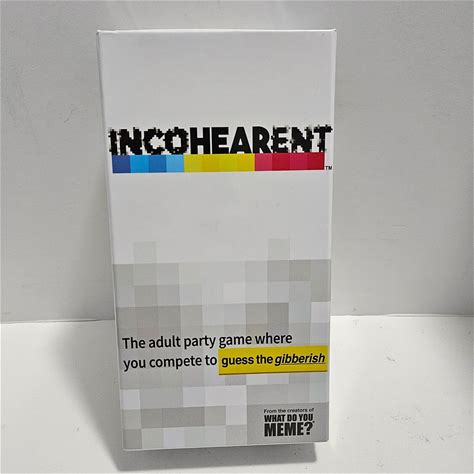 Incohearent What Do You Meme Adult Party Board Game