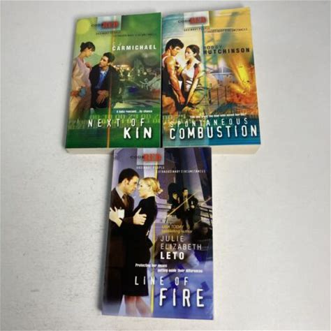 Code Red Paperback Book Lot Line Of Fire - Next Of Kin - Spontaneous