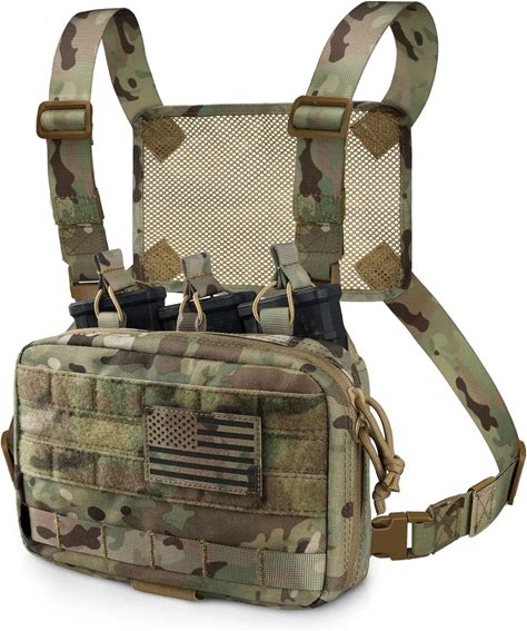 Tactical Mag Admin Pouch, Molle Utility Tool Pouch Medical EMT Organizer With Triple Stacker Magazine Holder