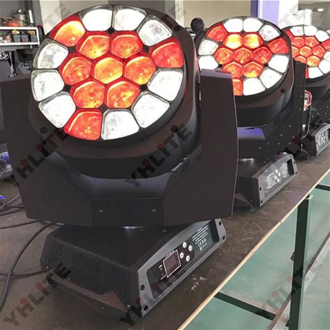 Martin Mac Aura 19X15w Rgbw 4In1 Zoom Beam Wash Light Led Moving Head Disco Lights 19X15w Big Bee Eyes Moving Head Lights