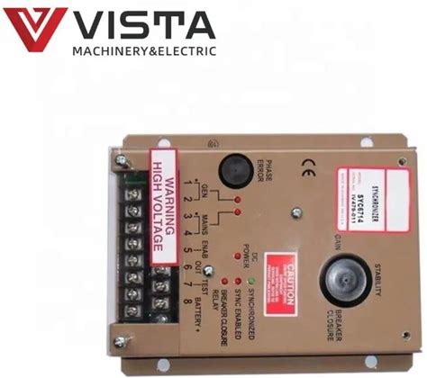 Generator Electric Automatic Synchronizing Set Panel SYC6714