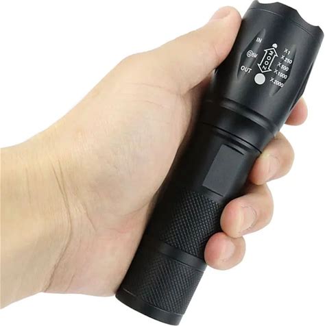 Super Bright Flashlights Aluminium XML T6 Zoom Mini Torch For Self Defense